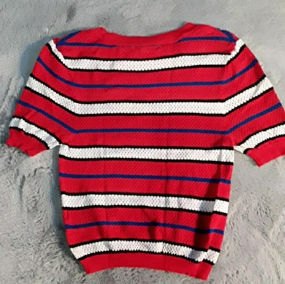 Stripped mesh top - comes with free item - Picture 2 of 2